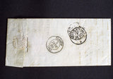 1860 France lettre PC 3942 Nouzon(7) ARDENNES sur timbre n°14 Ind 8 AA7