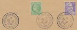 1948 lettre Obl. 1ère Expo. philatélique MARMANDE C514