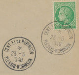 1948 Superbe lettre obl. CENTENAIRE DE ROBINSON C939