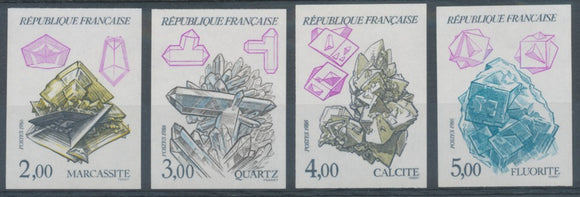 1986 France Série N°2429 à 2432 Non dentelés Neufs luxe ** COTE 125€ D1129