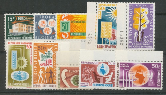 1964 Série EUROPAFRIQUE 10 valeurs BDF Neufs luxes **  TTB H2511