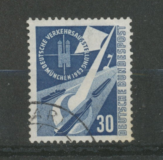 Allemagne FEDERALE N°56 30p bleu Oblitéré TB. P365