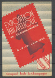 1935 Cachet de CHALONS S MARNE Sur Cp de l'exposition phil. P3751