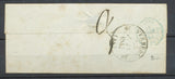 1844 Lettre oblitérée CAD T12 GANDELU + PP rouge AISNE (2) SUP. P3933