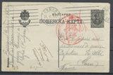 1917 Postcard from Sofia BULGARIA of a French war prisonners to FRANCE P3980