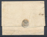 1829 Lettre cachet négatif BELFORTE pour Pesaro. Superbe. P4377