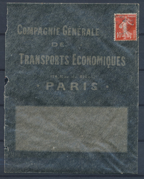 Enveloppe illustrée CIE GENERALE DE TRANSPORTS ECONOMIQUES PARIS P4825