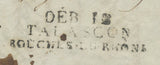 1829 Lettre DEBOURSES de MONTPELLIER et DEB 12 TARASCON BOUCHES DU RHONE P539