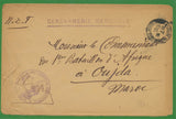 Enveloppe GENDARMERIE NATIONALE CAD d' Arrivée au Maroc le 31/08/1917. P681