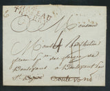 1817 Lettre Marque linéaire déboursé DéB. 50 ST DIZIER dos. P817