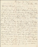 1842 Lettre de Nouvelle-Zélande au Consul Français de Singapour X1285