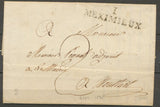1824 Lettre Marque Linéaire 1 Meximieux AIN(1) 45*11 Ind 9 X2088