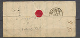 1850 Lettre N°4 Obl Grille + CAD 1509 PARIS (JS2) Rare indice 18. X2631
