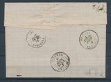 1876 Lettre N°60 Convoyeur Station P.N. PORT-VENDRES PYRENEES-ORIENTALES X2788