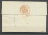 1812 Lettre en Franchise Le COMre Gal DE POLICE A TOULON rouge Superbe X2906
