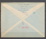 1945 env. en FM Obl CAD TOULON S/MER VAR + Cachet INFANTERIE COLONIALE X3508
