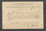 1876 CP privée, STEAMERS GROSO/HAVRE, 15c. Sage bleu, arrivée REULTLINGEN X3872