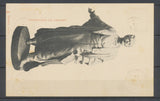 1899 CP PORT-SAÏD, surcharge ROUGE sur 1c, 2c, 3c, 4c obl. Rarissime X4615