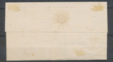 1864 Lettre Taxe 15c obl càd perlé type 22 Feuquières (58), rare, Superbe X4793