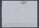 1869 Lettre d'ONEGLIA, non affranchie, Taxe 15c obl Marseille 1, Superbe X4794