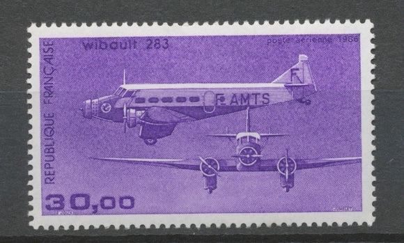 Trimoteur Wibault 283 PA N°59 30f violet N** YA59