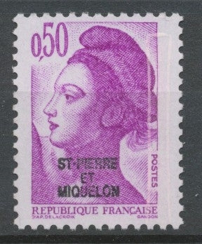 SPM  N°460 T-P de France de 1982 à 1985 50c violet (2184) ZC460
