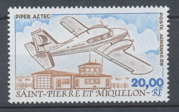 SPM  N°68 Avion d'Air St-Pierre en vol Piper Atec 20f ZC68