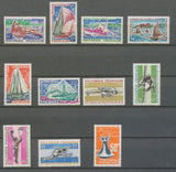 1966/67 Colonie POLYNESIE FRANCAISE N°36 à 46. Neuf luxe **.  Cote 93,50€ E4062