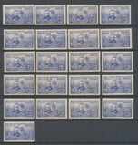 1938 Grande série Coloniale Pierre et Marie Curie 21 valeurs Neuf * TB  E4102
