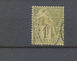France Colonie émissions générales Alphée Dubois N59 1f olive oblitéré TB E4150