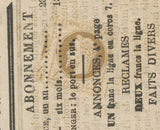 1866 France Classique N°27Bb 4c gris jaunâtre sur Journal superbe.  E4230