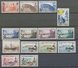 1950-57 Colonies françaises  Saint Pierre et Miquelon N°344 à 357 N* TB.  E4273