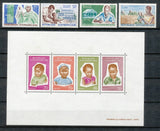 1957-65 république Centrafricaine N°1 à 54 + bloc N°4 Sauf N°12 TB. E4315