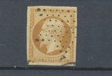 1852 France Classique Prince-président Napoléon N°9 10c bistre-jaune. Sup F1014
