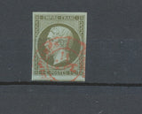 1860 France Classique Présidence Napoléon III N°11 1c Olive CAD Rouge F1018