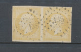 1853 France Classique Présidence Paire 13Aa 10c Citron Signé Superbe F1023