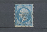 1862 France Classique N°22 20c bleu "EU" Exposition Universelle F1046