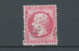 1862 France Classique N°24c 80c Rose clair obl étoile 30 TB F1050