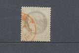 1872 France Classique Cérès N°52 4c gris CAD Rouge Journaux TTB. F1059