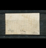 1849 France CERES Paire 3d 20c TETE BECHE noir sur jaune. TTB. RARE  F1066