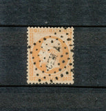 1862 France Napoléon dentelé N°23 40c orange Obl. CEM.A TTB. Signé F1102