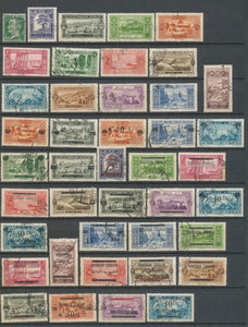 Colonie française Grand Liban lot timbres + PA + Taxes Obl Cote 557,73€ H4071