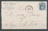 1876 Lettre N°60 obl CAD Convoyeur station St CHAMOND, StE..LY.  LOIRE(84) N3761