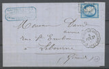 1875 Lettre N°60 Conv. station ST MEDARD-DE-GUIZIERES PER.Bn GIRONDE (32) N3764