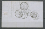 1873 Lettre N°60 Convoyeur station BAZAS BAZ.LAN. GIRONDE (32) N3768