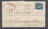 1869 Lettre N°29 Convoyeur station TULLINS M.VAL. ISERE (37) N3773