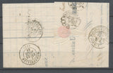 1869 Lettre N°29 Convoyeur station TULLINS M.VAL. ISERE (37) N3773