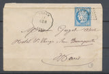 Enveloppe N°60 obl BtP Convoyeur station REDON RED.R. ILLE ET VILAINE (34)  N3775