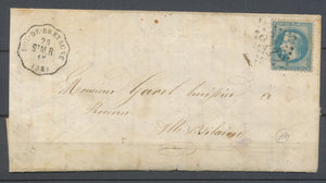 1869 Lettre N°29 Conv.station DOL-DE-BRETAGNE StM.R. ILLE ET VILAINE (34) N3776