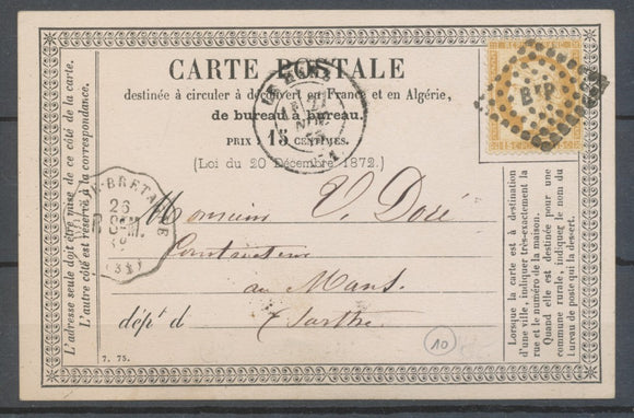 1875 CP N°59 BtP Conv station DOL-DE-BRETAGNE R.StM. ILLE ET VILAINE (34) N3777